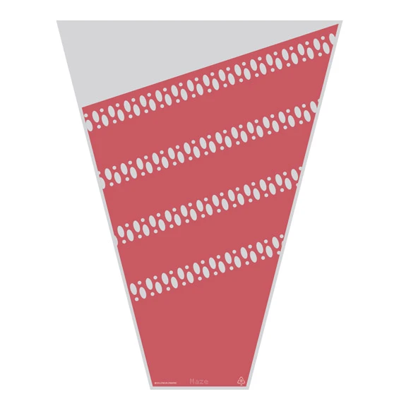 Hoes 50x35x12 Maze Rood 1500/ds 1 Hoes 50x35x12 Maze Rood 1500/ds