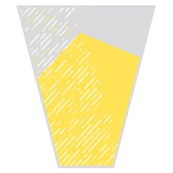 Hoes 40x30x12cm Stripe Geel 3000/ds