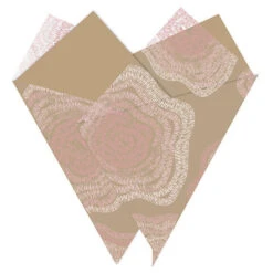 Vouwhoes 44x45x7cm Rosy OPP/Kraft Roze 50/pak (500/ds) FSC®