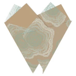 Vouwhoes 44x45x7cm Rosy OPP/Kraft Groen 50/pak (500/ds) FSC®