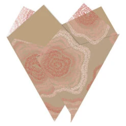 Vouwhoes 44x45x7cm Rosy OPP/Kraft Rood 50/pak (500/ds) FSC®