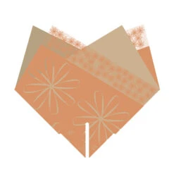 Hoes 27x27cm Combina Alice BOPP/Kraft Oranje 25/pak (500/ds) FSC Mix Credit