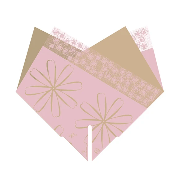 Hoes 27x27cm Combina Alice BOPP/Kraft Roze 25/pak (500/ds) FSC Mix Credit 1 Hoes 27x27cm Combina Alice BOPP/Kraft Roze 25/pak (500/ds) FSC Mix Credit