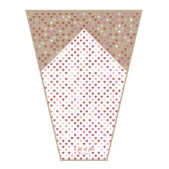 Hoes 48,5(45)x35(33)x14(12)cm BOPP/Kraft A Lot Of Love 1000/ds