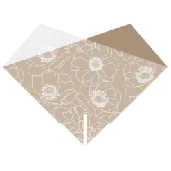 Hoes 40x40cm Combina Maggy BOPP/Kraft Wit 25/pak (500/ds) FSC Mix 70%