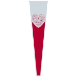 Hoes 65x14x3cm Cuore Rood 500/ds