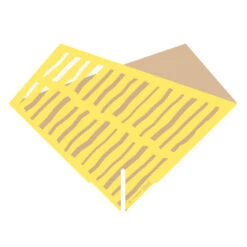 Hoes 35x35cm Combina Fissure BOPP/Kraft Geel FSC Mix Credit 25/pak (500/ds)