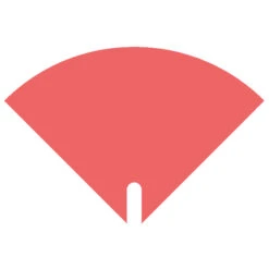 Hoes 30x30cm Angelo Frosted Rood 1000/ds