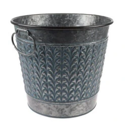 Emmer D.26,5/H.22cm Relief Blauw 8/ds