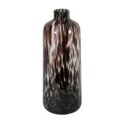 Fles Cergy D.15,5/H.39,5cm Leopard Groen/zwart 6/.ds