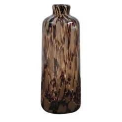 Fles Cergy D.15,5/H.39,5cm Leopard Creme 6/ds