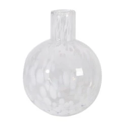 Vaas Pantin D.25,6/H.32,6cm Leopard Wit 4/ds