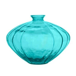 Fles Etnico D.36xH.28cm Blauw