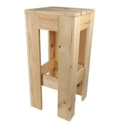 Decoratiezuil Open 35x35x80cm Naturel