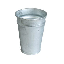 Vaas Zink 20cm D.14,2cm Konisch Handmatig Verzinkt 16/ds