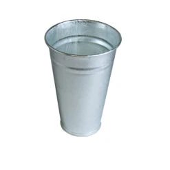 Vaas Zink 30cm D.19cm Konisch Handmatig Verzinkt 16/ds