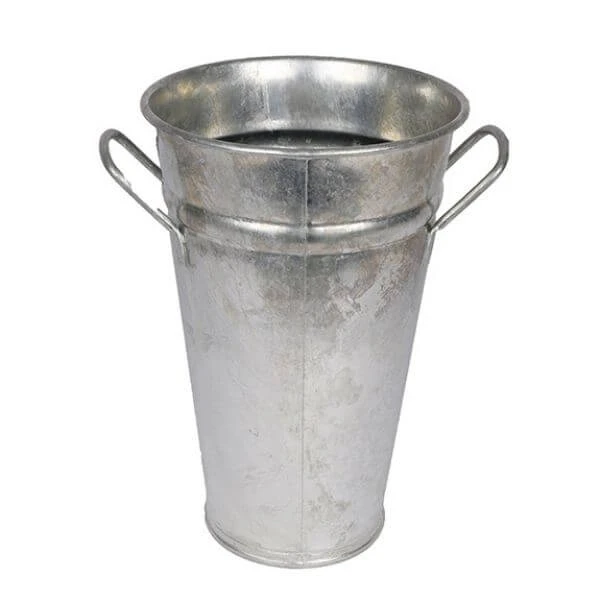 Emmer Zink 19,5/12,6x30cm M/handvat 5ltr Handmatig Verzinkt 12/ds 1 Emmer Zink 19,5/12,6x30cm M/handvat 5ltr Handmatig Verzinkt 12/ds