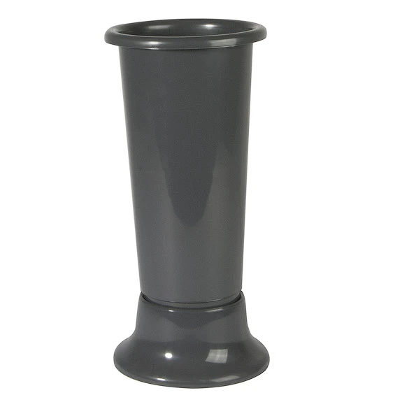 Vaas San Remo Ideal D.11/H.25cm 1ltr Donkergrijs 84/ds 1 Vaas San Remo Ideal D.11/H.25cm 1ltr Donkergrijs 84/ds