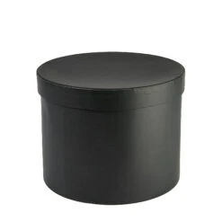 Hoedendoos Rond D.22xH.17cm Zwart 18/ds FSC Mix Credit