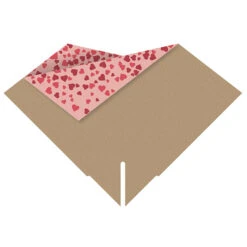 Hoes 35x35cm Kraft Angelina Loveburst Rood FSC Mix Credit 25/pak