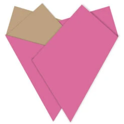 Vouwhoes 44x45x7cm Nova Kraft Roze 50/pak (500/ds) FSC Mix 70%