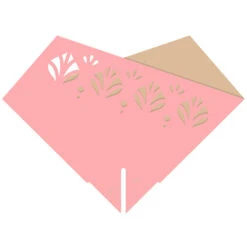 Hoes 35x35cm Combina Calice Kraft/Kraft Roze 25/pak (500/ds) FSC