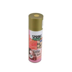 Decoratiespray Glitter 300ml Goud 12/ds
