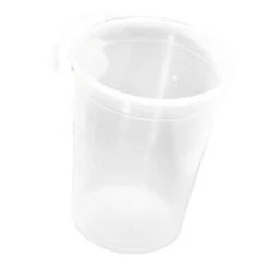 Beker PP 1ltr 11,5x8,5x15cm Transparant 250/ds