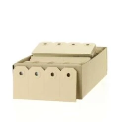 Kartonnen Labels 30x60mm Kraft 250/pak (1000/ds)