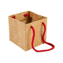 Tas Kraft Delicate 10,5x10,5x10,5cm Rood FSC100% 10/pak (240/ds)