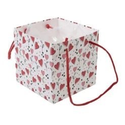 Tas Witkraft 13x13x13cm Growing Hearts 10/pak (240/ds) FSC Mix 70%