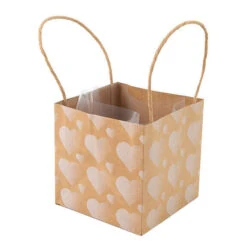 Tas Kraft Corazon 13x13x13cm Wit 10/pak (240/ds) FSC Recycled 70%