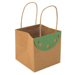 Tas Kraft Mona 13x13x13cm Groen 10/pak (240/ds) FSC Mix 70%