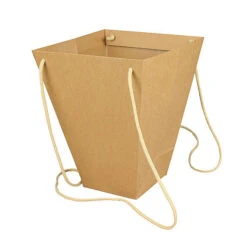 Boekettas Kraft 24/24x13/13x30cm Waterbestendig10/pak (100/ds) FSC Mix 70%