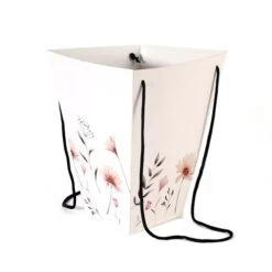 Boekettas Sweet Little Summer 24/24x13/13x30cm Off White FSC 100% 10/pak (100/ds)