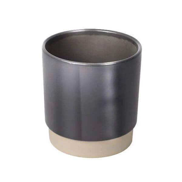 Pot Eno Duo D.10/H.10,5cm Grijs 11/tray 1 Pot Eno Duo D.10/H.10,5cm Grijs 11/tray