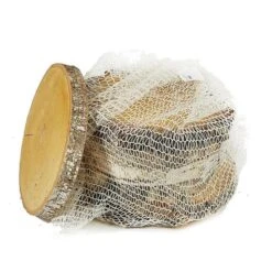 Berken Schijf Rond D.24/H.3cm Naturel 7/zak