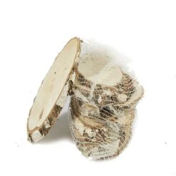 Berken Schijf Ovaal D.36-42x18xH.2cm Naturel 7st/zak