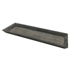 Houten Tray Eden 60x20x4cm Met Schuine Rand Grijs