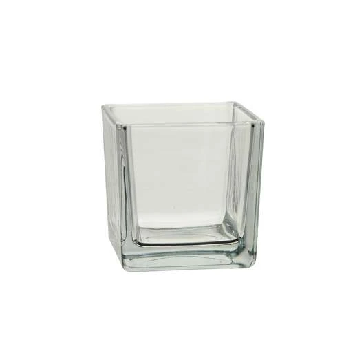 Accubak Glas 8x8x8cm Helder 6/tray 1 Accubak Glas 8x8x8cm Helder 6/tray
