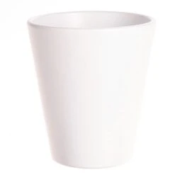 Vaas Orchidee D.15cm Wit Mat