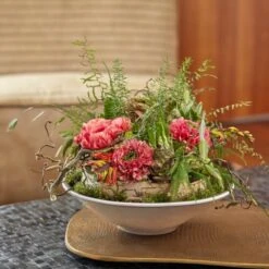 Schaal Vlak D.25cm Steengrijs 6/tray -Huisdecoratie 81183563 3