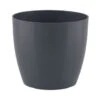Pot San Remo D.36/H.33cm Antraciet Glanzend