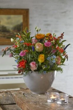 Schaal Royaal Hoog 27cm Steen -Huisdecoratie 81188635 6