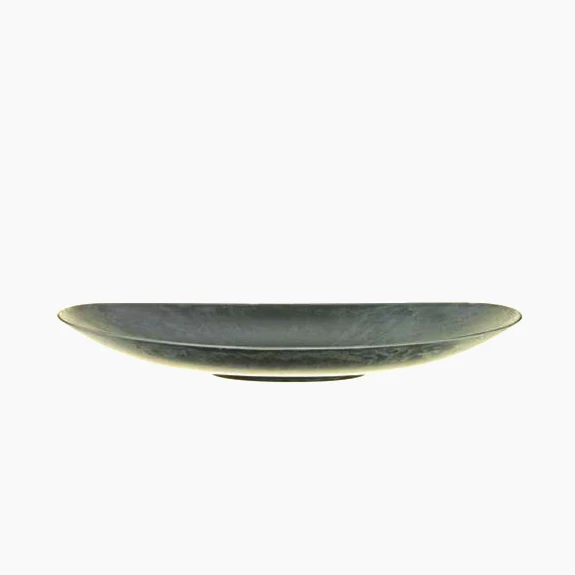 Kom Kunststof Ovaal D.40xH.17cm Naturel 1 Kom Kunststof Ovaal D.40xH.17cm Naturel