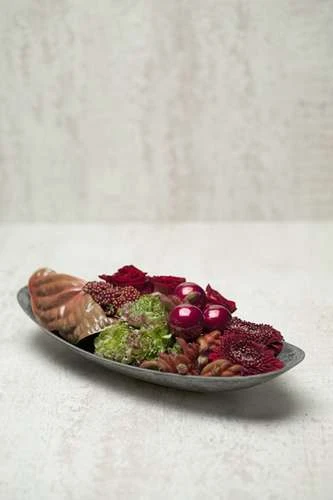 Kom Kunststof Ovaal D.40xH.17cm Naturel 2 Kom Kunststof Ovaal D.40xH.17cm Naturel - Afbeelding 2