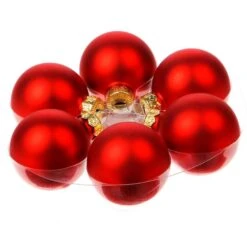 Kerstbal 40mm Rood Mat 36st