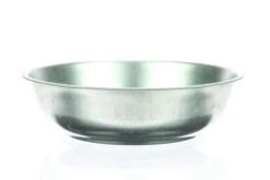 Schaal Zink D.25/H.6,5cm Naturel 60/ds