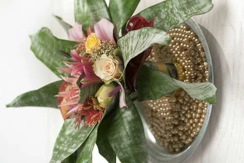 Bord Zink D.40/H.4cm Naturel 24/ds 2 Bord Zink D.40/H.4cm Naturel 24/ds - Afbeelding 2