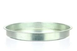 Schaal Zink D.39/H.4cm Naturel 24/ds